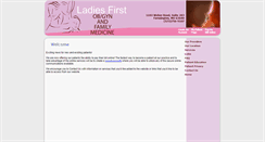 Desktop Screenshot of ladiesfirstobgyn.com